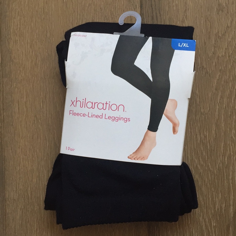 Black Fleece-Lined Leggings